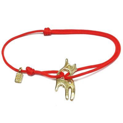  Браслет Кошка, золото 585