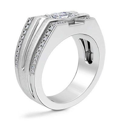 Мужское помолвочное кольцо Достояние, золото 585 и бриллианты