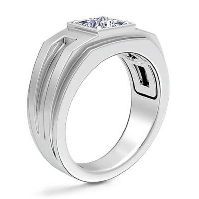 Мужское помолвочное кольцо Решительность, золото 585 и бриллиант