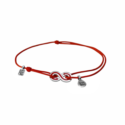 Браслет Код Связи I группа крови, Rh+ с эмалью, сeребро 925 