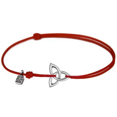 Браслет Амулет Трилистник, серебро 925 — символ удачи и гармонии на нити