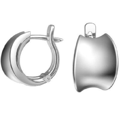 Серьги Текучесть, серебро 925 — символ движения и гармонии