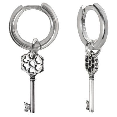 Серьги Ключ к Волшебству, серебро 925 — символ раскрытия тайн и личной трансформации