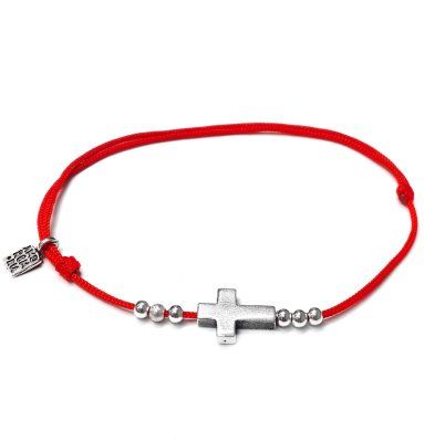  Браслет Крест малый, серебро 925