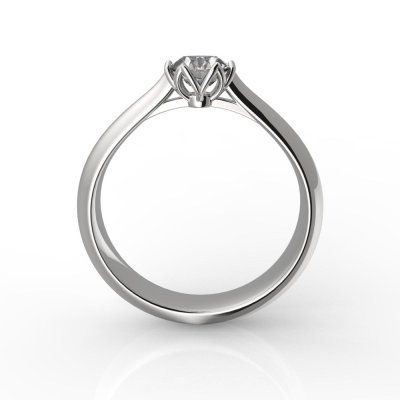 Кольцо помолвочное Роза, золото 585