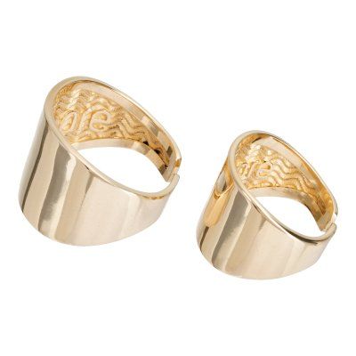 Кольца Fabulamare парные Широкие, золото 585