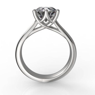 Кольцо помолвочное Сбывшаяся мечта, золото 585