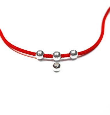 Разделитель Бусина, серебро 925