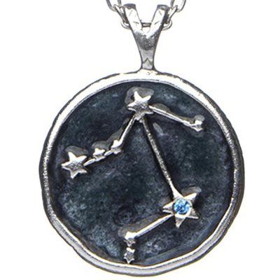 Кулон Знак зодиака Весы на цепочке, серебро 925