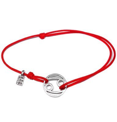 Браслет, знак зодиака Рак, серебро 925