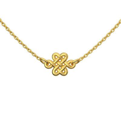 Чокер Мистический узел, золото 585