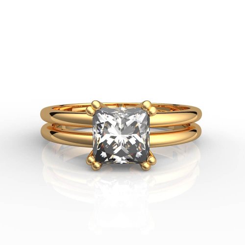 Кольцо помолвочное Сила любви, золото 585 пробы, цена без бриллианта фото 3 Аmorem