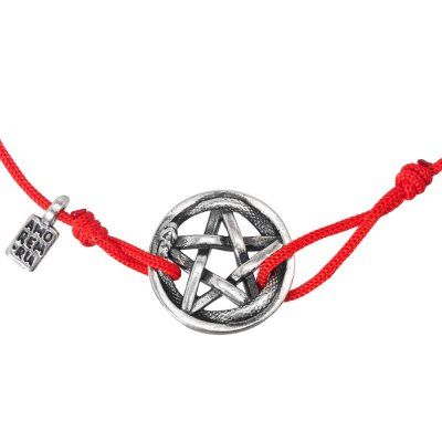 Браслет Пентакль печать царя Соломона и змей, серебро 925 — символ древней мудрости и энергии возрождения