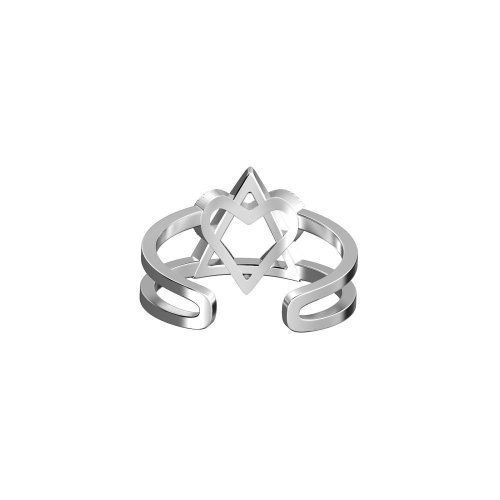 Кольцо Звезда Давида, серебро 925 - Amorem фото 1 Аmorem