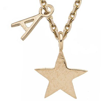 Колье Звездочка, золото 585