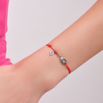 Браслет Трехлапая денежная жаба, жаба богатства фэн-шуй, серебро 925 