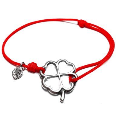 Браслет Четырехлистный Клевер, серебро 925