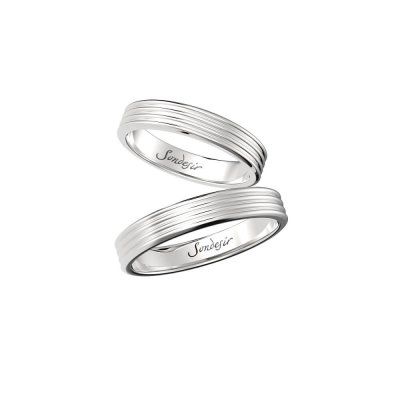 Кольца обручальные Навеки, золото 585 пробы