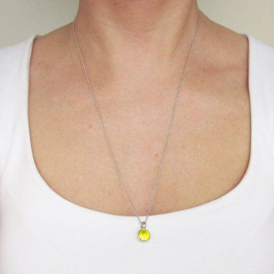 Колье Энергия знания, цитрин 8 мм, серебро 925