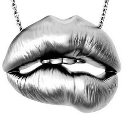  Колье Губы, серебро 925  — символ любви и страсти