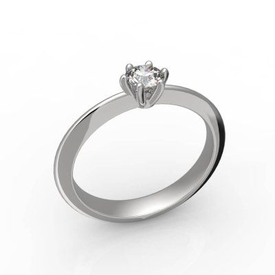 Кольцо помолвочное Романтик, золото 585