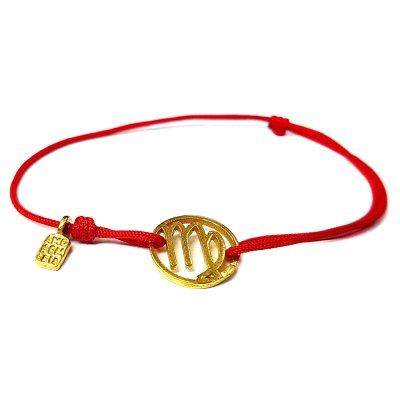 Браслет, знак зодиака Дева, золото 585