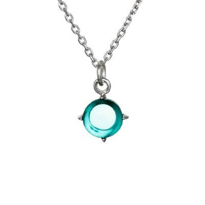 Кулон Завороженность, турмалин параиба, серебро 925