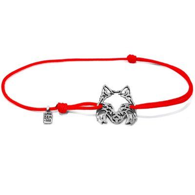  Браслет Волк, серебро 925