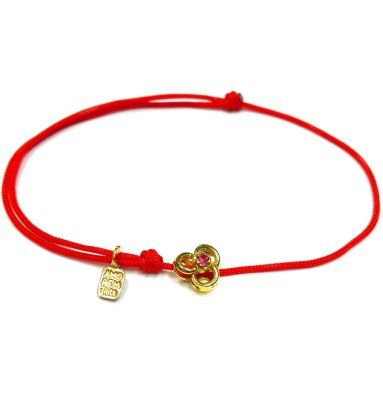  Браслет Целостность с рубином, золото 585