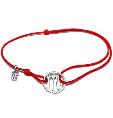 Браслет, знак зодиака Скорпион, серебро 925