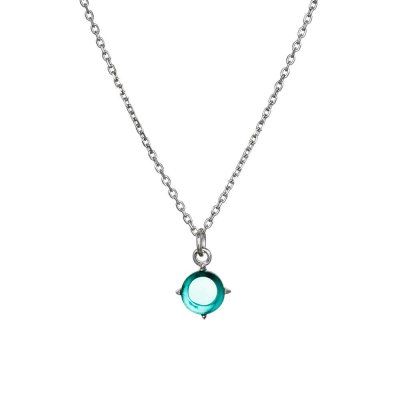 Кулон Завороженность, турмалин параиба, серебро 925