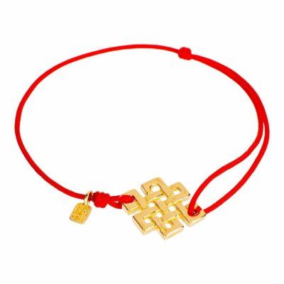  Браслет Мистический узел, золото 585