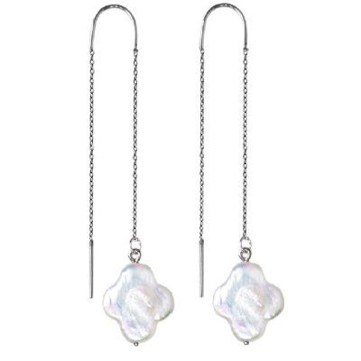 Серьги-протяжки Грация, серебро 925 — символ женственности и лёгкости