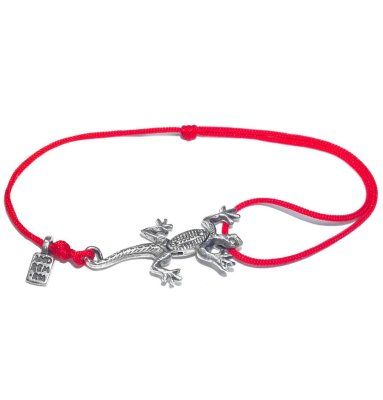 Браслет Ящерка подвижная, серебро 925