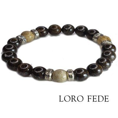 Браслет LORO FEDE Победа из яшмы и серебра 925