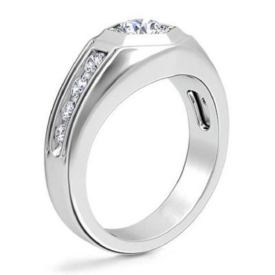 Мужское помолвочное кольцо Степенность, золото 585 и бриллианты