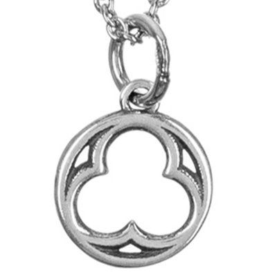 Кулон на цепи Трилистник, серебро 925 — символ удачи и гармонии