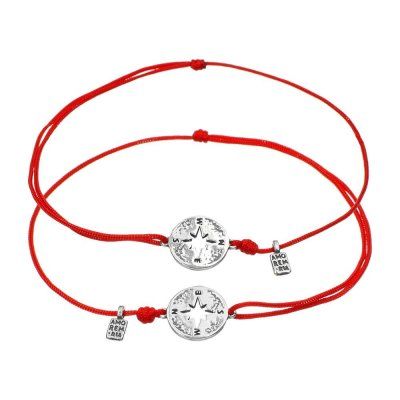 Парные браслеты Наш путь вместе, серебро 925