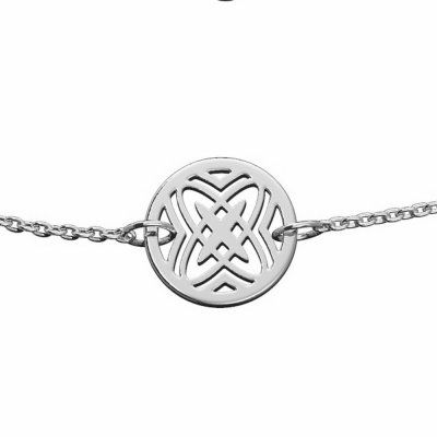 Браслет Звезда Лады на цепи, серебро 925