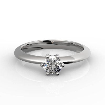 Кольцо помолвочное Романтик, золото 585