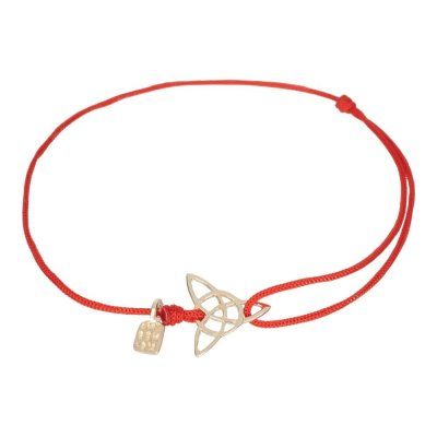  Браслет Трикветра - ума тела души, золото 585