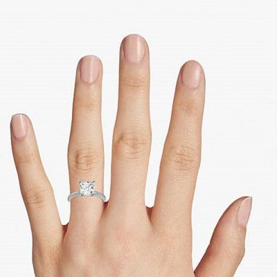 Помолвочное кольцо Звездная пыль, золото 585 и бриллианты