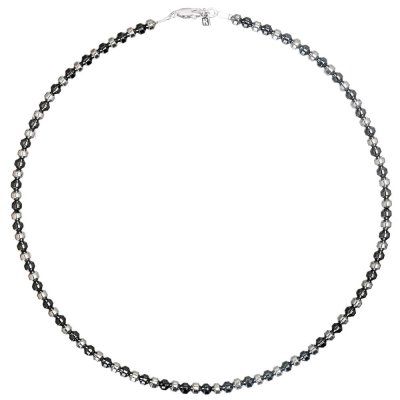 Колье "Infinity" из гематита и серебра 925