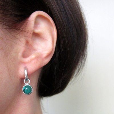 Серьги Энергия совершенства, турмалин параиба 8 мм, серебро 925