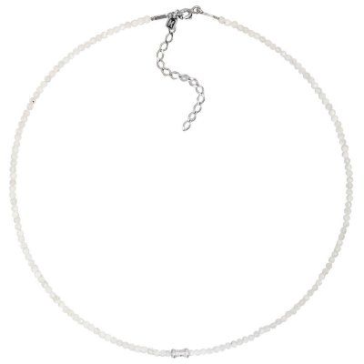 Чокер из лунного камня и серебра 925