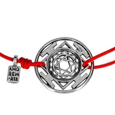 Браслет Янтра Сарасвати, серебро 925