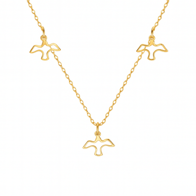 Чокер Чайки, золото 585