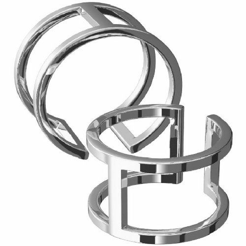 Фаланговые кольца Двойные, серебро 925 - Amorem фото 1 Аmorem