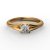 Кольцо помолвочное Любовь с первого взгляда, золото 585 пробы, цена без бриллианта фото 5 Аmorem