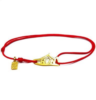  Браслет Кроссовок RUN, золото 585